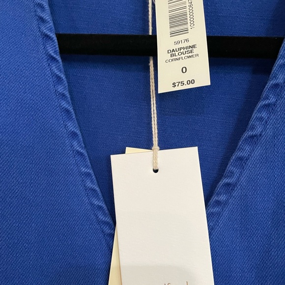 NWT Aritzia Wilfred Dauphine Blouse Size 0 - Picture 3 of 7